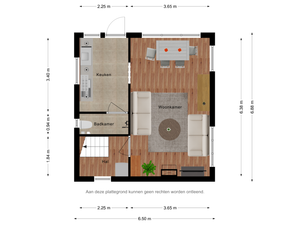 Bekijk plattegrond van BG Oesterpad 1 van Oesterpad 1