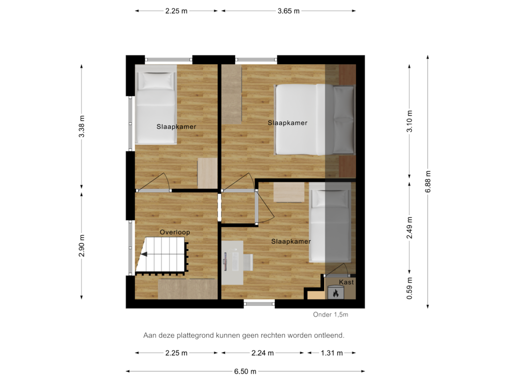 Bekijk plattegrond van Verdieping Oesterpad 1 van Oesterpad 1