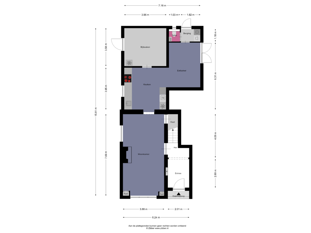 Bekijk plattegrond van Begane Grond van Grotestraat 8