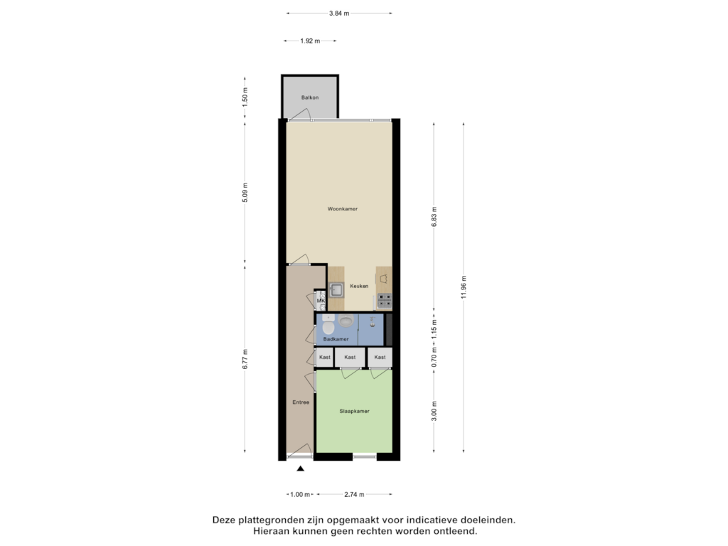 Bekijk plattegrond van Appartement van Noordsingel 142