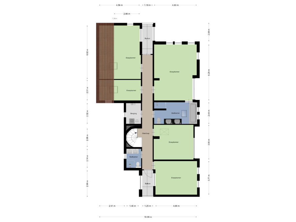 Bekijk plattegrond van Eerste Verdieping van Buerweg 15