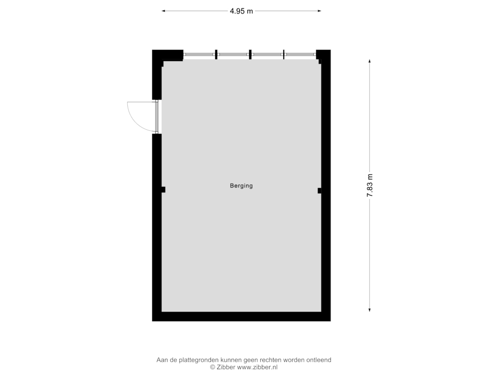 Bekijk plattegrond van Berging van Buerweg 15