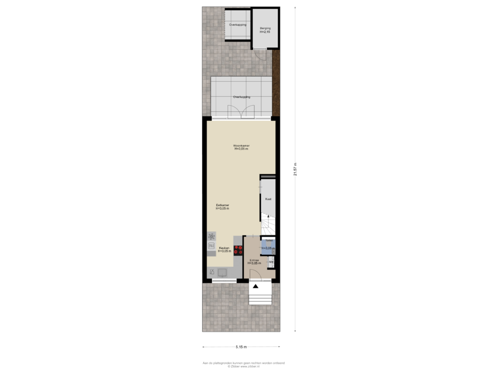 Bekijk plattegrond van Begane grond  Tuin van Parallelweg 52