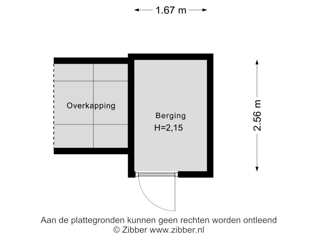 Bekijk plattegrond van Berging van Parallelweg 52