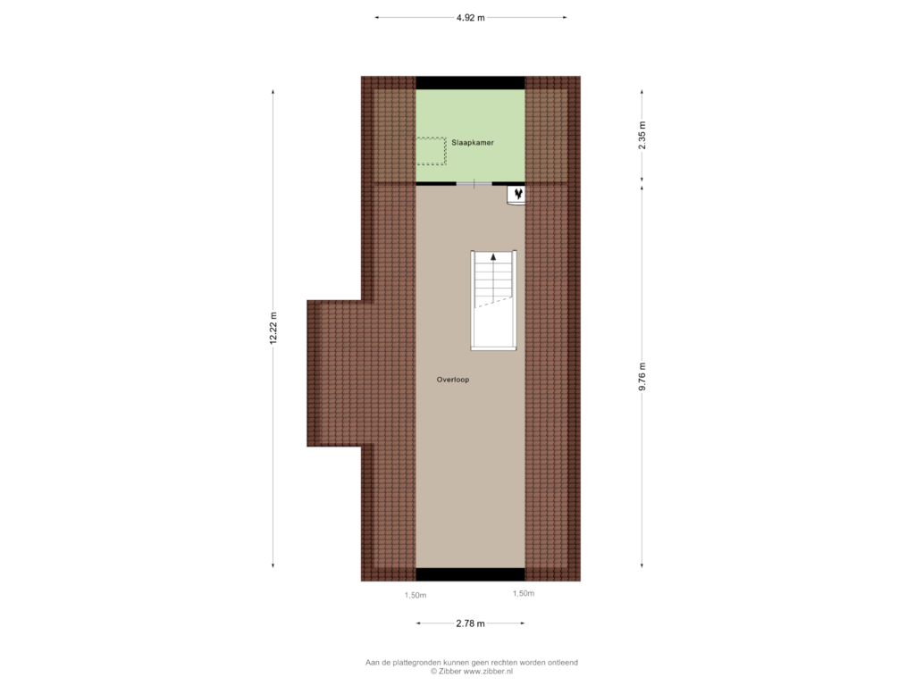 View floorplan of Tweede Verdieping of Vegerweg 50