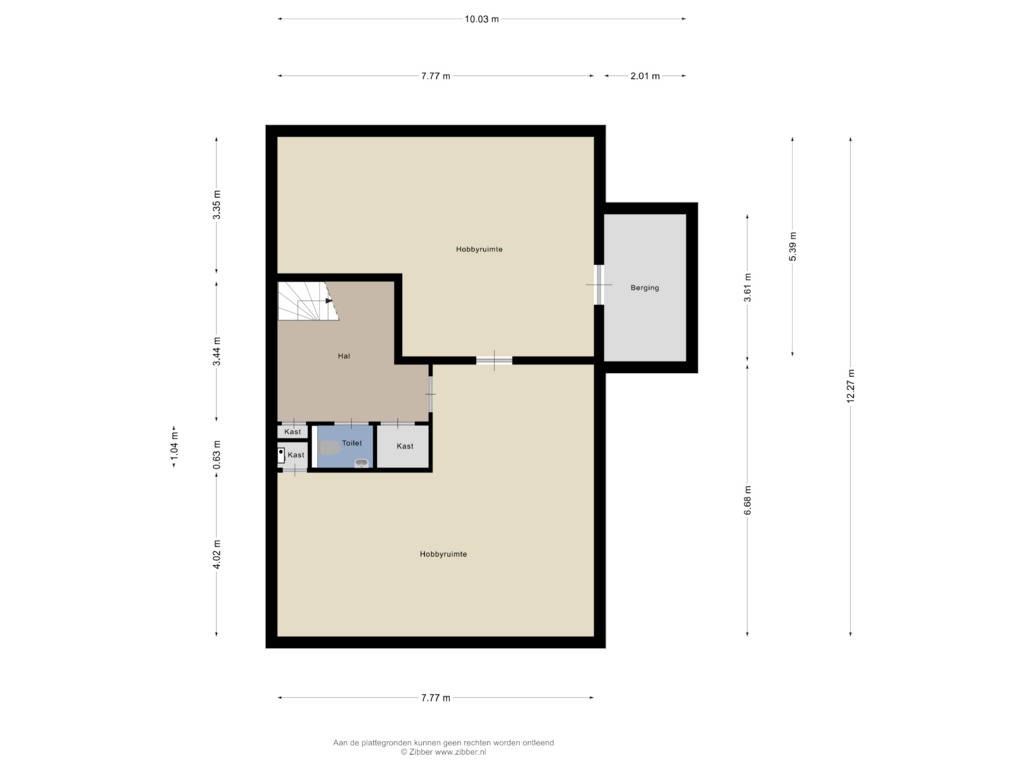 View floorplan of Souterrain of Vegerweg 50