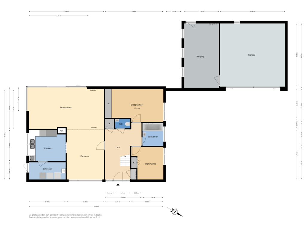 Bekijk plattegrond van Begane Grond van Orberlaan 7