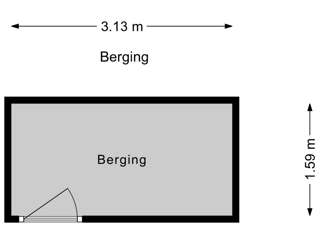 Bekijk plattegrond van Berging van Theo Mann-Bouwmeesterlaan 536