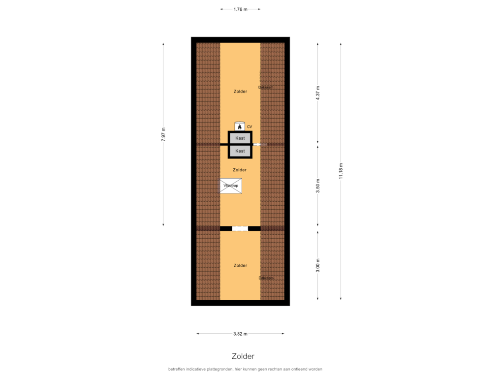 Bekijk plattegrond van Zolder van Graaf van Loonstraat 1