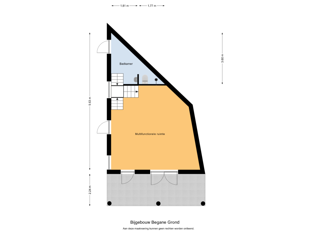 View floorplan of Bijgebouw Begane Grond of Oosterhoutseweg 12