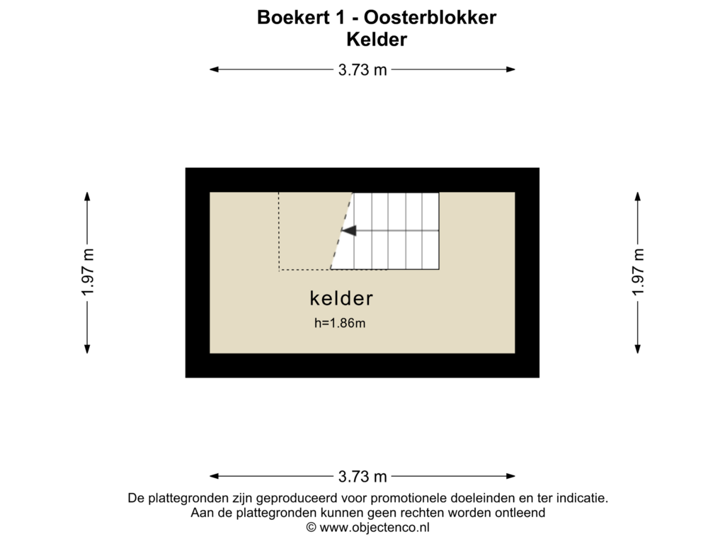 Bekijk plattegrond van KELDER van Boekert 1