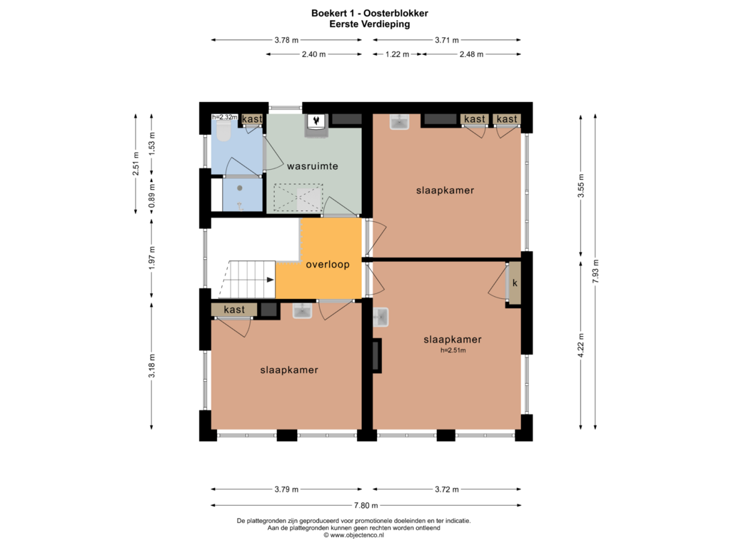 Bekijk plattegrond van EERSTE VERDIEPING van Boekert 1