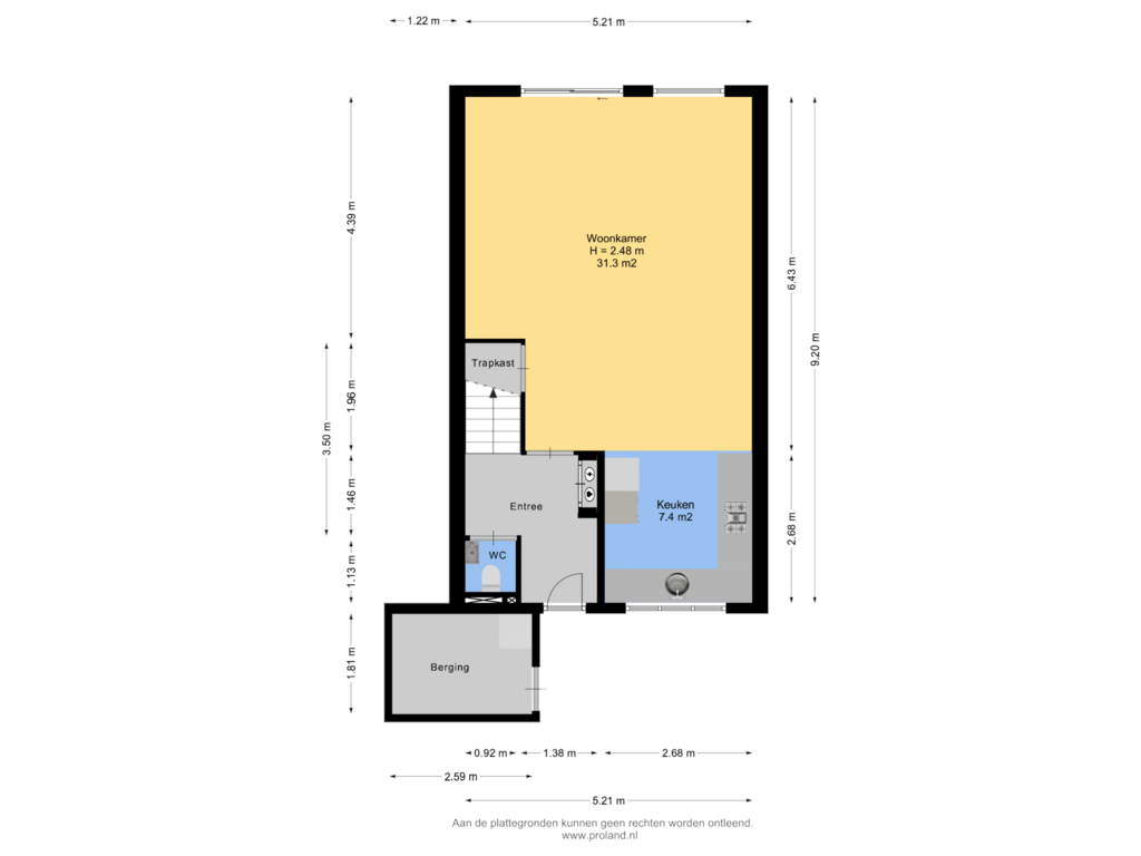 View floorplan of Begane Grond of Buggenumstraat 19