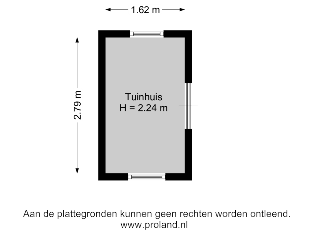 View floorplan of Tuinhuis of Buggenumstraat 19