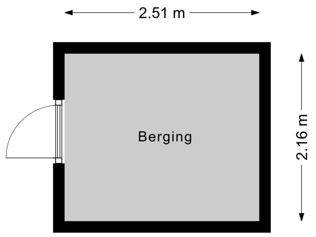 Bekijk plattegrond van Berging van Zwanebloem 15