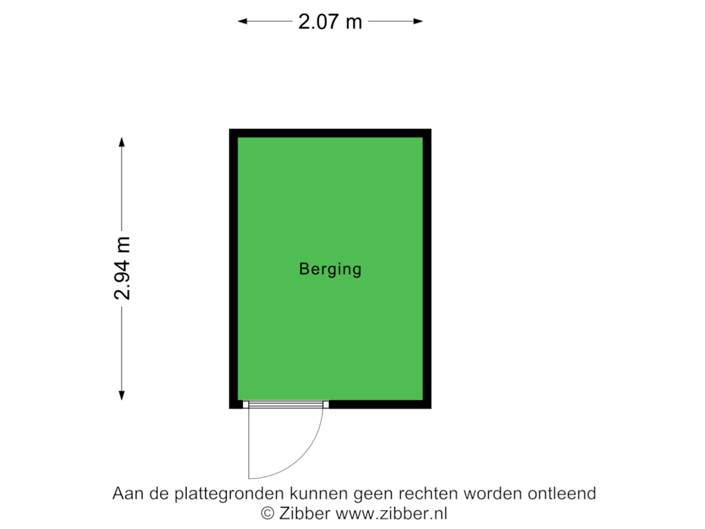 Bekijk plattegrond van Berging van Bastion 3-D