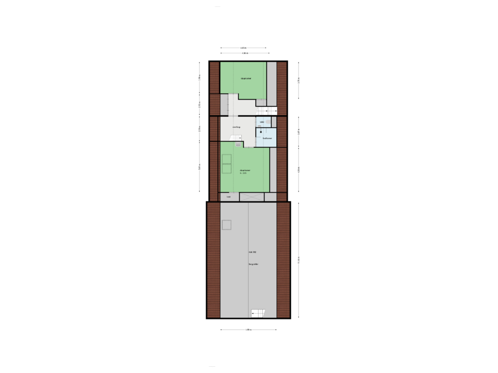 Bekijk plattegrond van verdieping van Legstraat 12