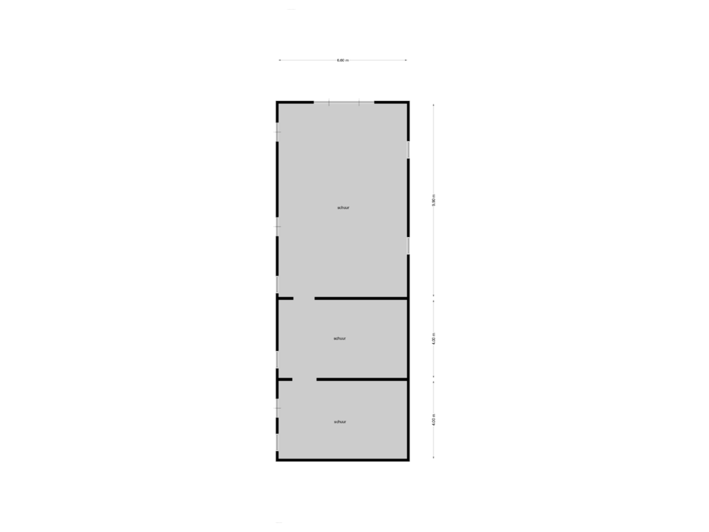 Bekijk plattegrond van schuur van Legstraat 12