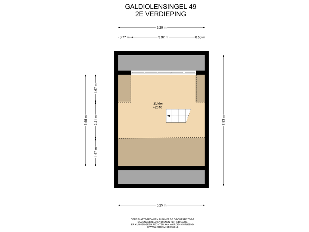 View floorplan of 2E Verdieping of Gladiolensingel 49