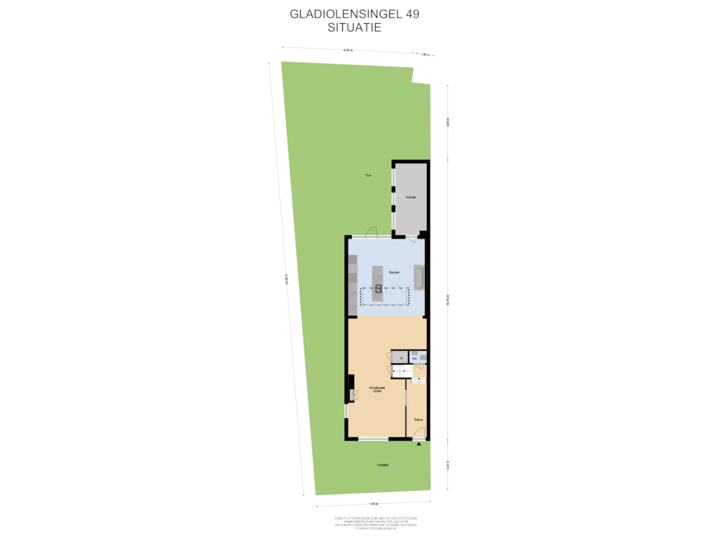 View floorplan of Situatie of Gladiolensingel 49