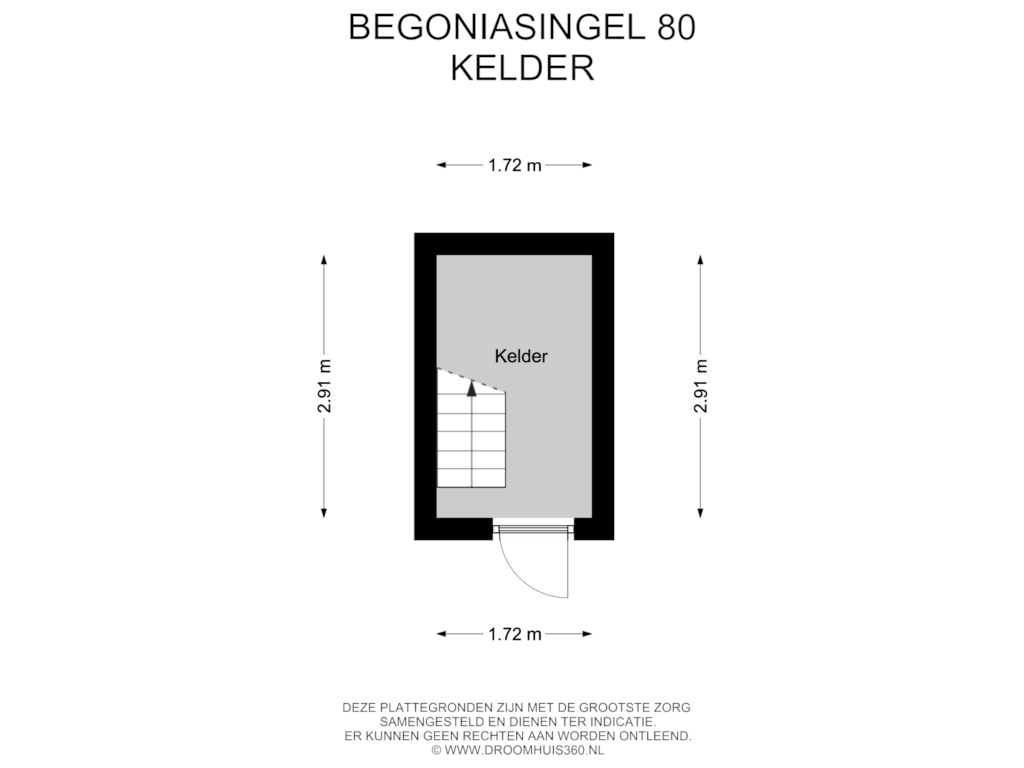 View floorplan of Kelder of Begoniasingel 80