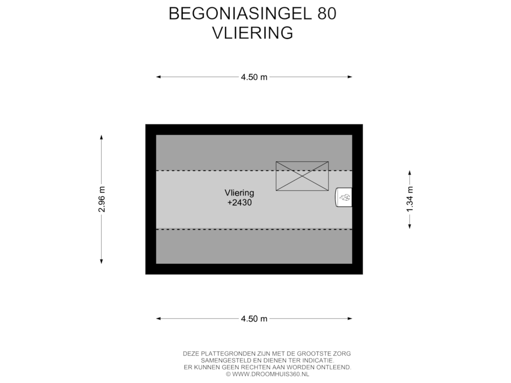 View floorplan of Vliering of Begoniasingel 80