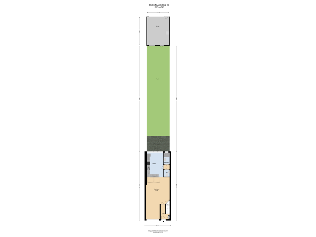 View floorplan of Situatie of Begoniasingel 80