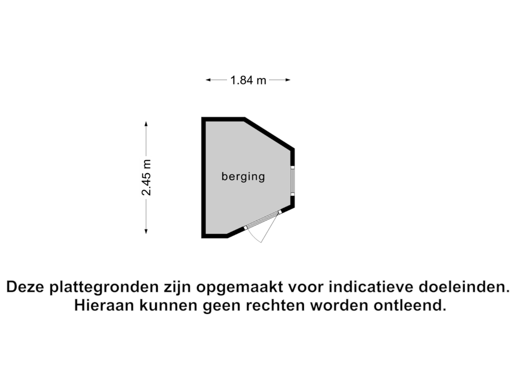 Bekijk plattegrond van Berging van Roosveldstraat 7