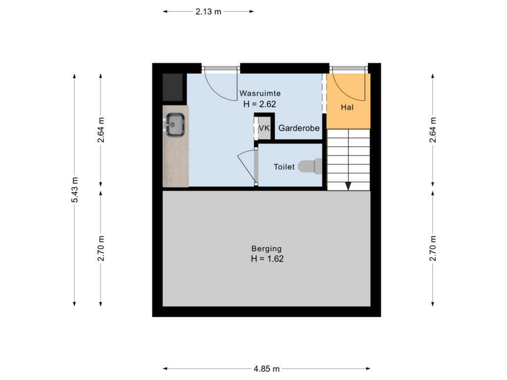 Bekijk plattegrond van begane grond van Johan de Wittstraat 204