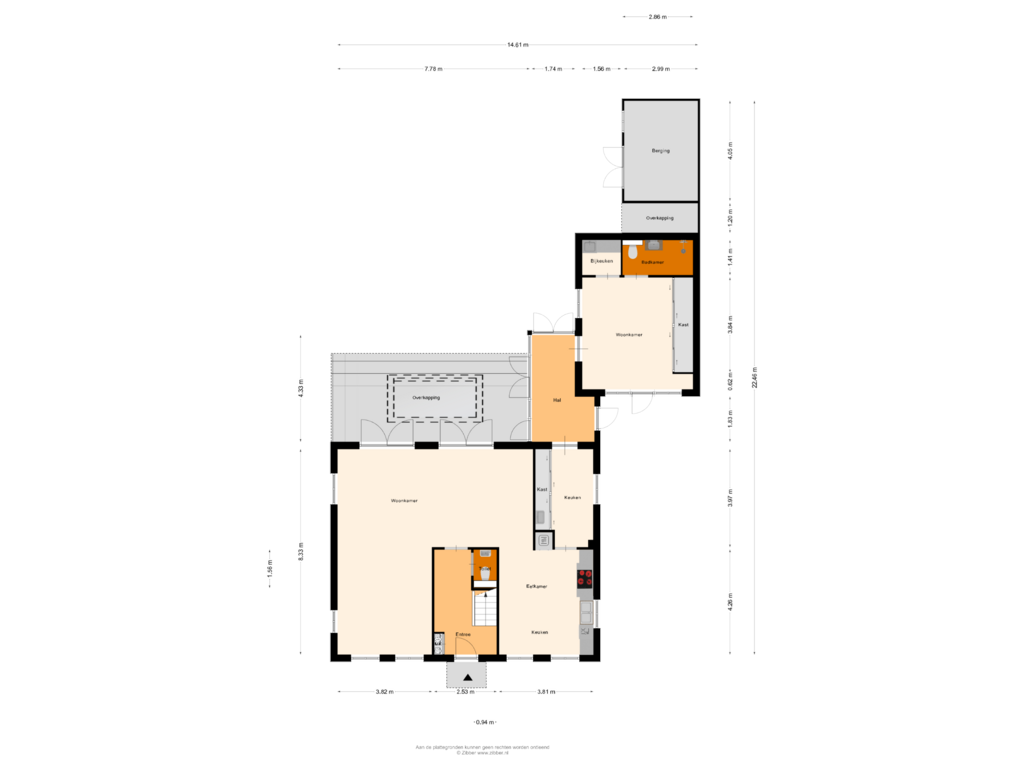 Bekijk plattegrond van Begane Grond van Groeneweg 2-D