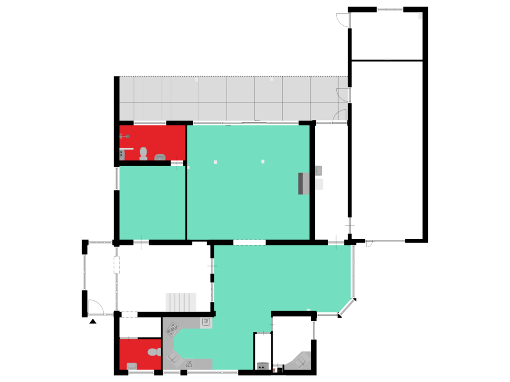 Bekijk plattegrond van Begane Grond van Violierstraat 19