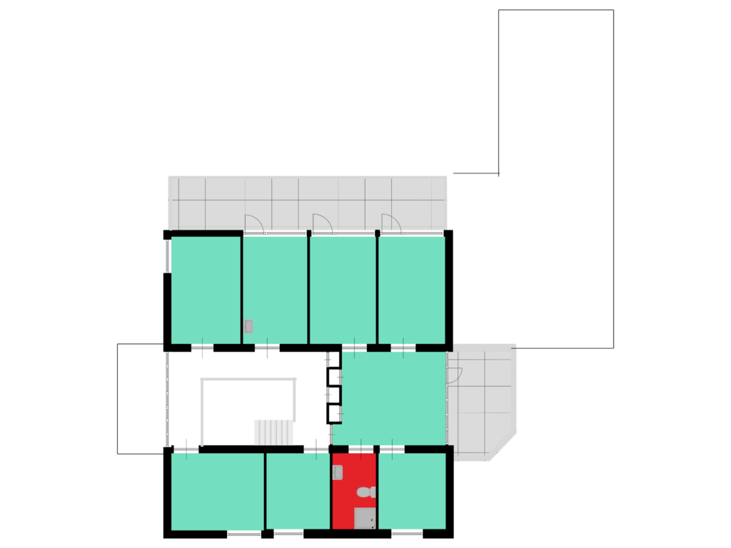 Bekijk plattegrond van Eerste Verdieping van Violierstraat 19