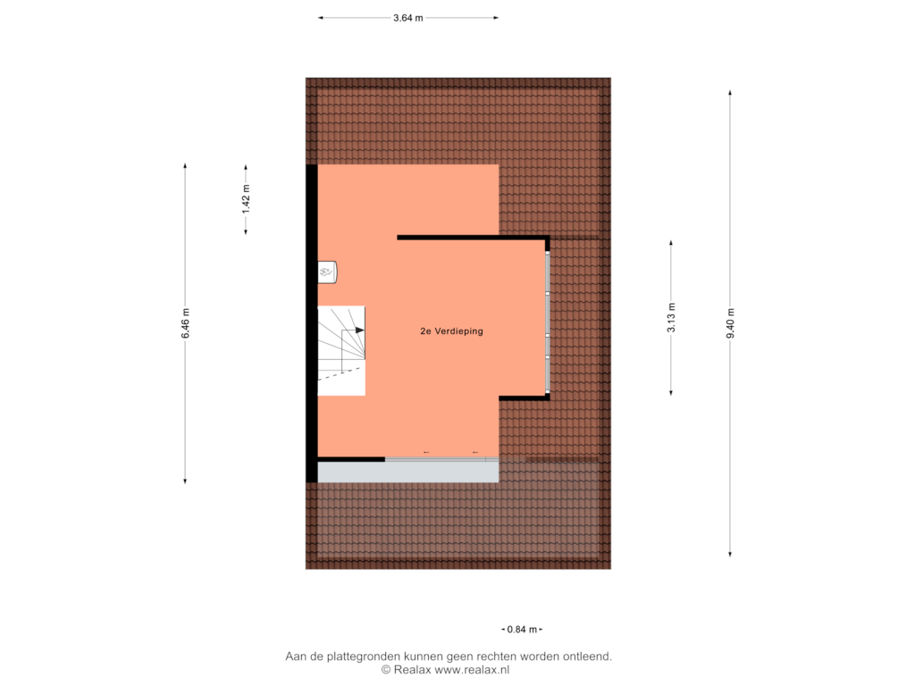 Bekijk plattegrond van Verdieping 2 van Franc 20