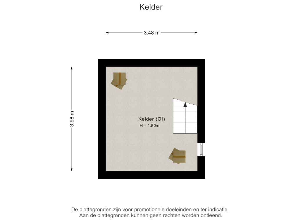 View floorplan of Kelder of Schoonenburgseweg 7