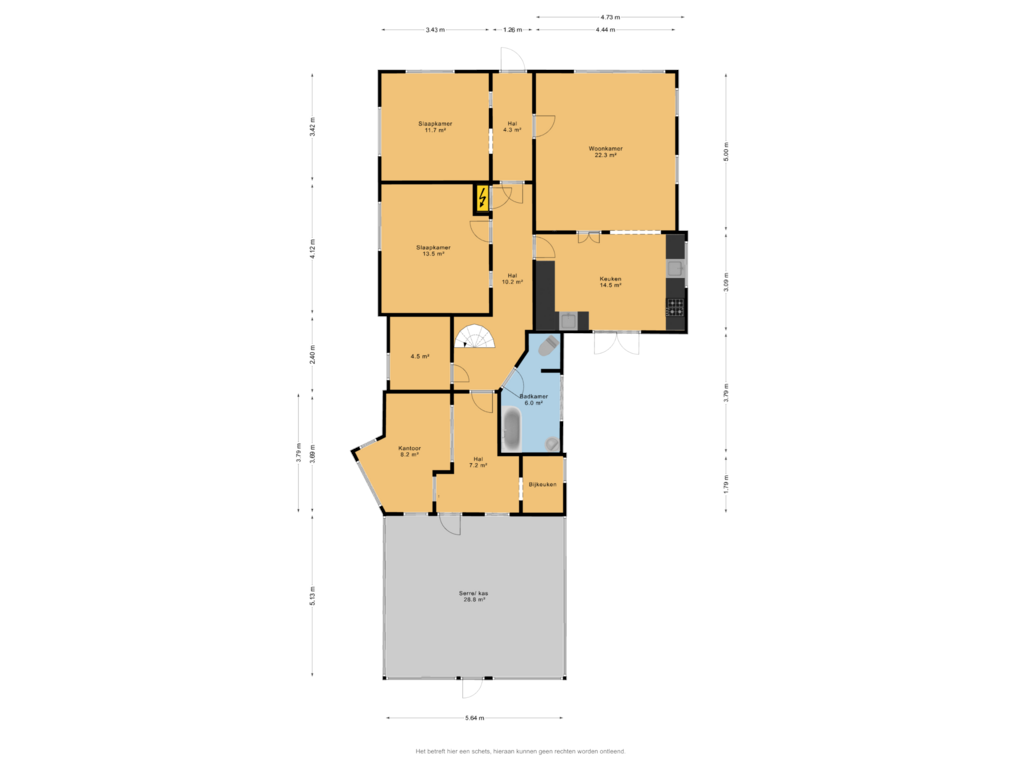 Bekijk plattegrond van Begane grond van Hoofdweg-Noord 5