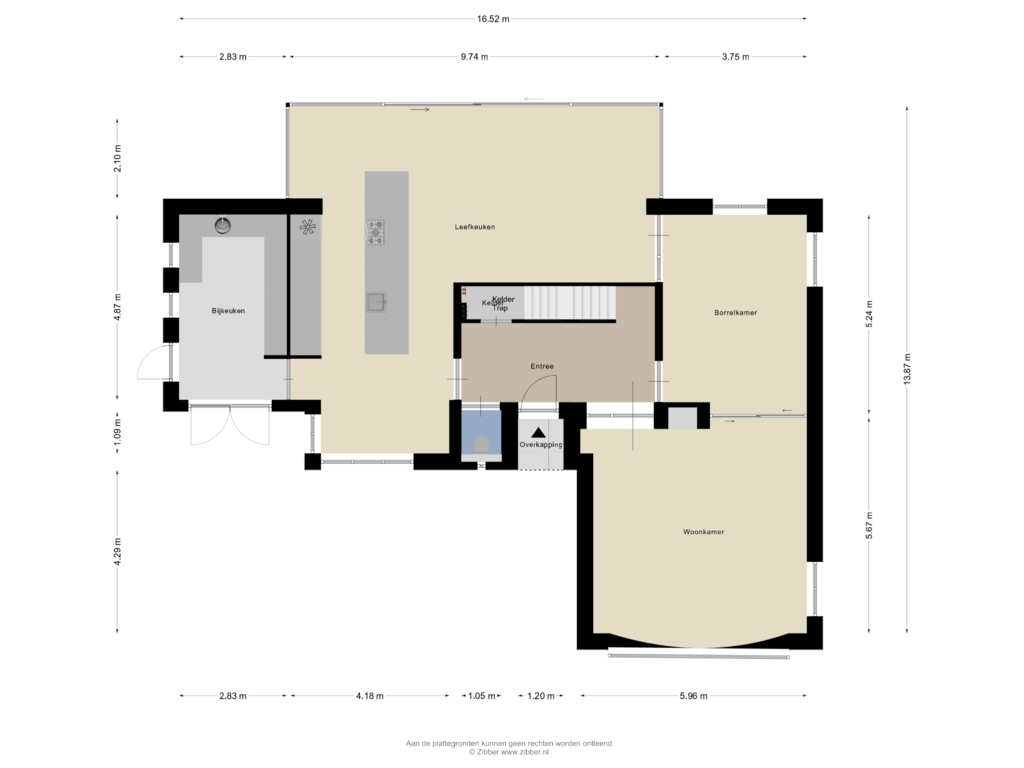 Bekijk plattegrond van Begane grond van Emmalaan 3