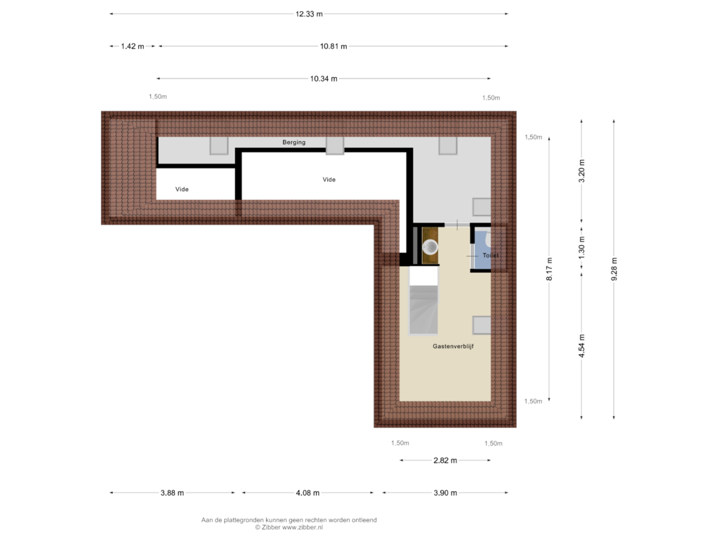 Bekijk plattegrond van Zolder van Emmalaan 3