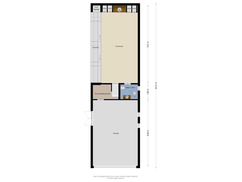 Bekijk plattegrond van Garage van Emmalaan 3