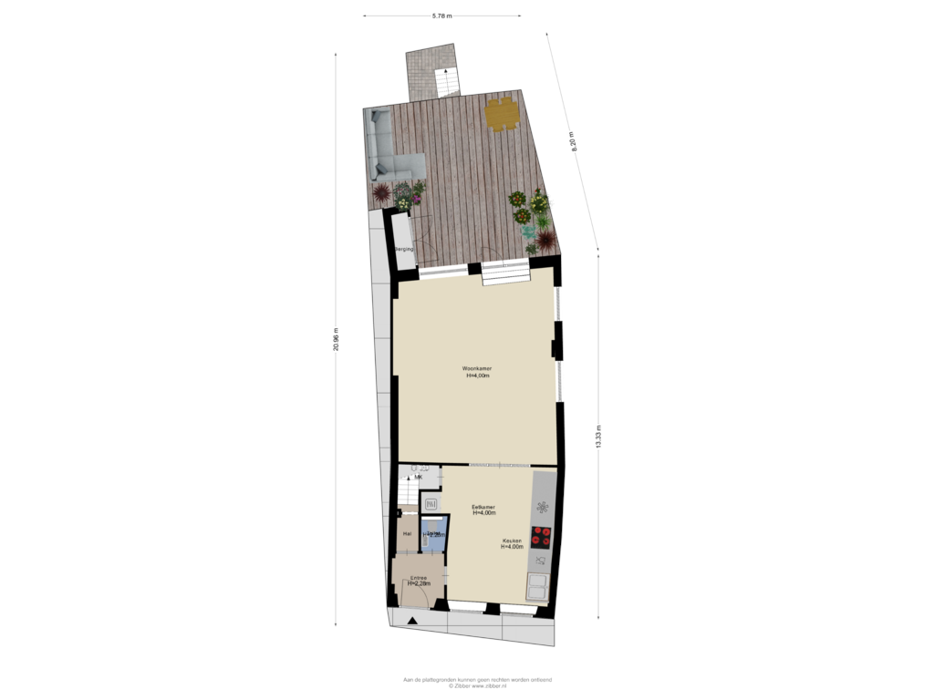 Bekijk plattegrond van Begane Grond Tuin van Kreynckstraat 3