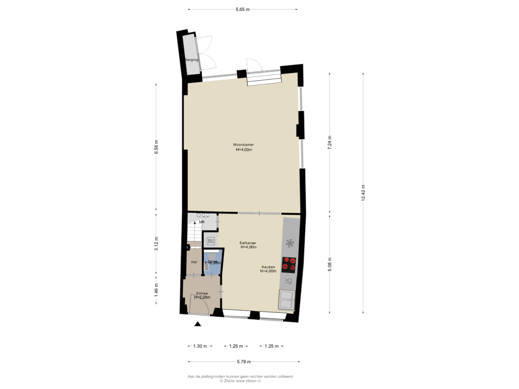 Bekijk plattegrond van Begane Grond van Kreynckstraat 3