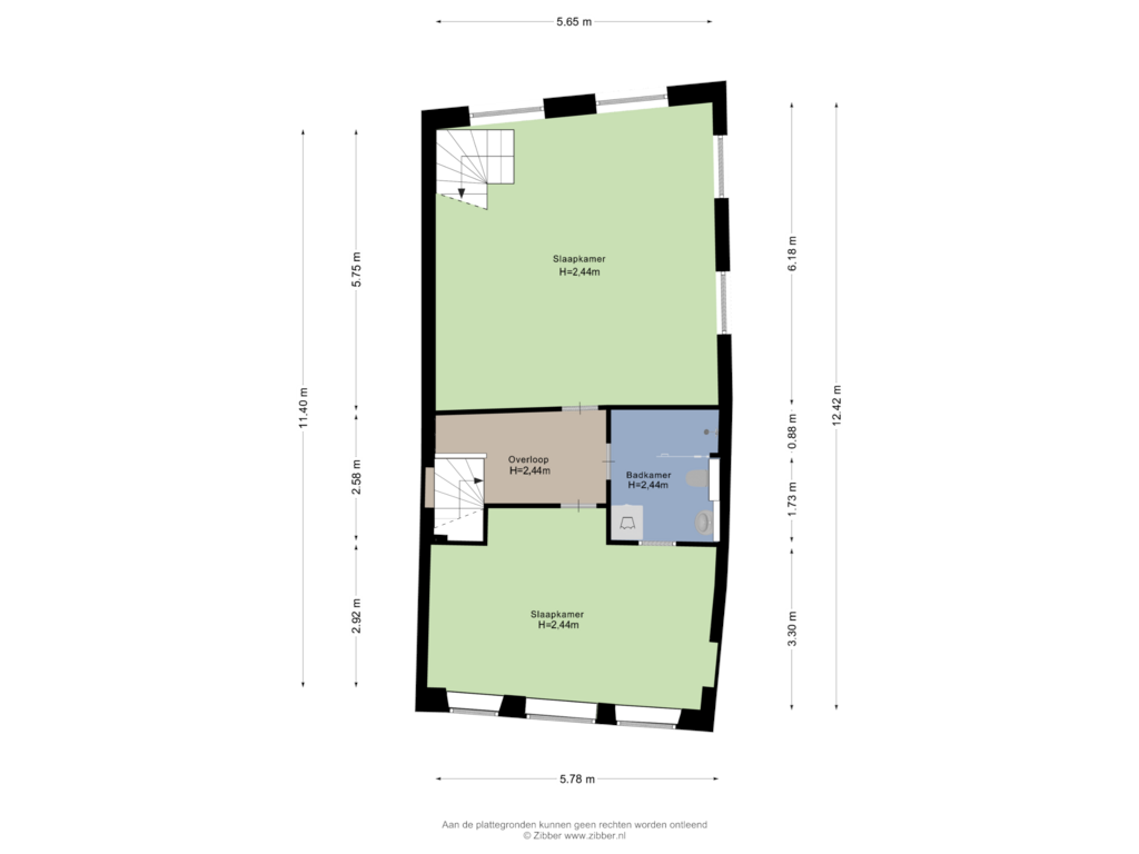 Bekijk plattegrond van Eerste Verdieping van Kreynckstraat 3