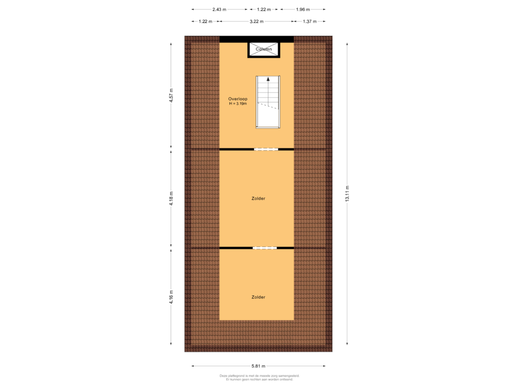 Bekijk plattegrond van Zolder van Elschotseweg 61