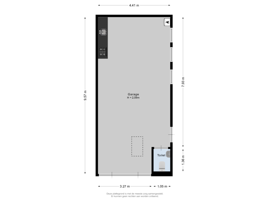 Bekijk plattegrond van Garage van Elschotseweg 61