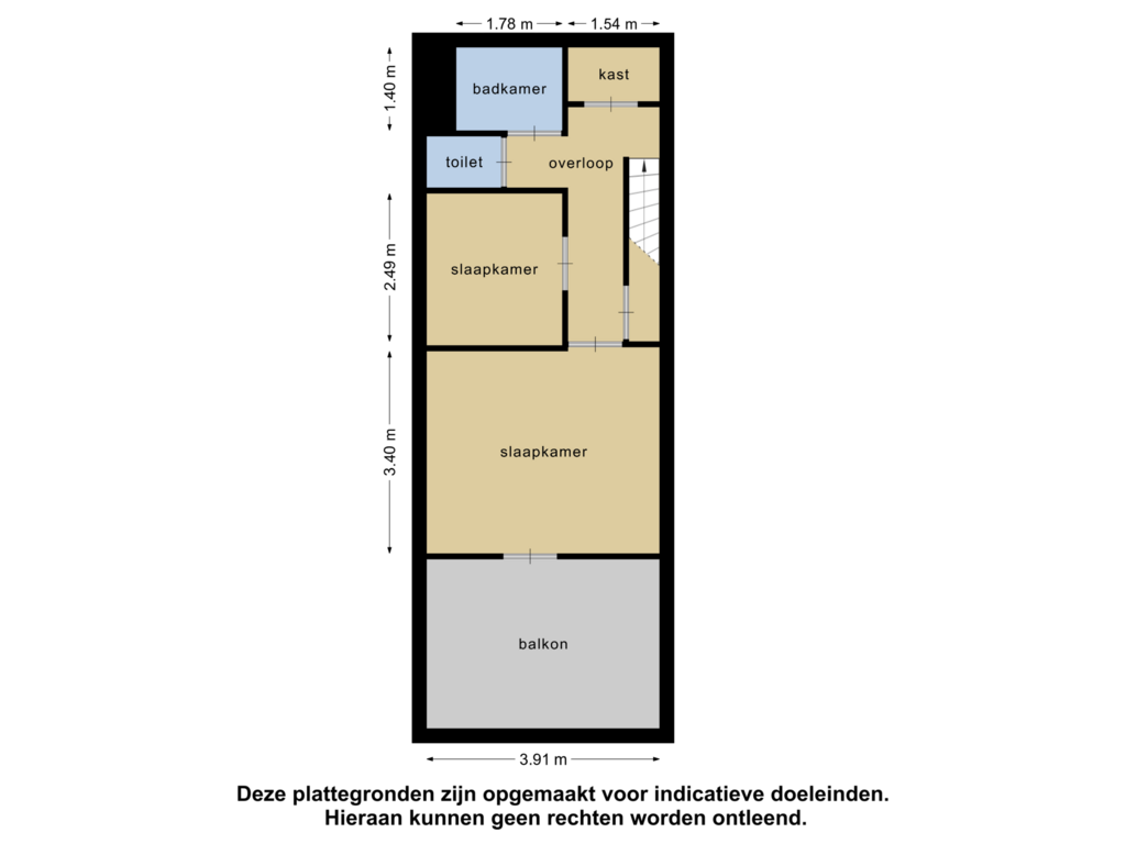 Bekijk plattegrond van 1e verdieping van Hageweg "'t Centrum" 245