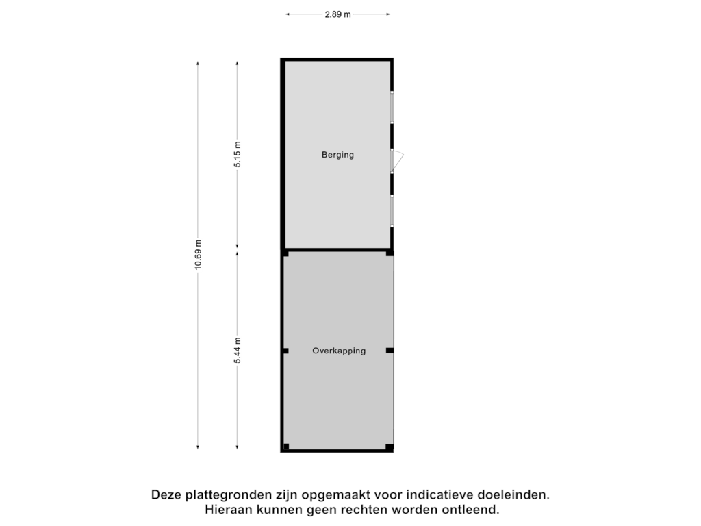 Bekijk plattegrond van Berging van Rochussenstraat 10