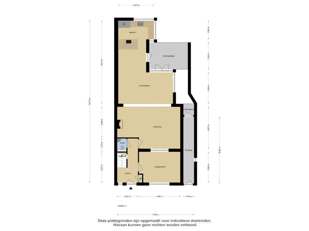 Bekijk plattegrond van Begane Grond van Oudestraat 47