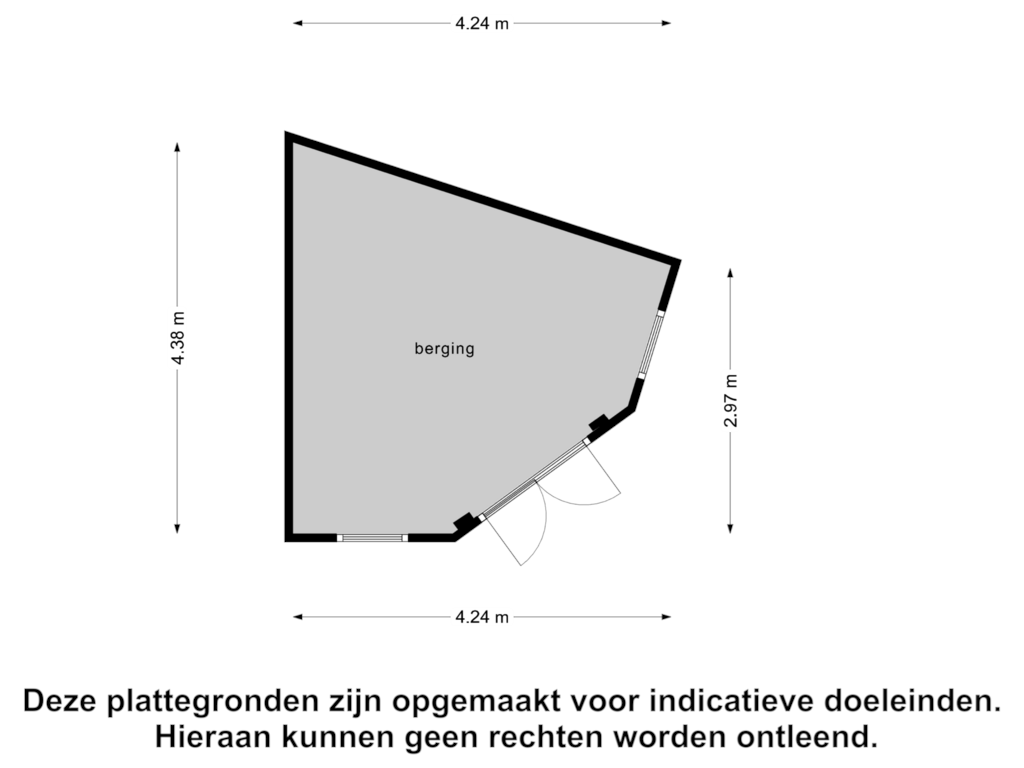 Bekijk plattegrond van Berging van Oudestraat 47