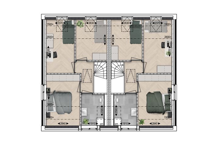 Bekijk foto 6 van Halfvrijstaande woning (Bouwnr. 4)