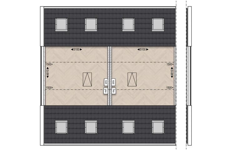 Bekijk foto 7 van Tussenwoning (Bouwnr. 2)