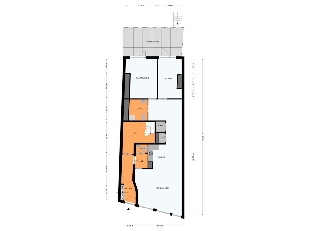 Bekijk plattegrond van Begane grond van Laarstraat 25